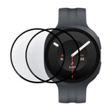 Samsung Galaxy Watch 9 (44mm) Skærmbeskyttelsesfilm - 2 stk - Gennemsigtig / Sort Kant