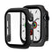 Apple Watch 9/8/7 (41 mm) etui av hardplast m. Innebygd skjermbeskytter - Svart