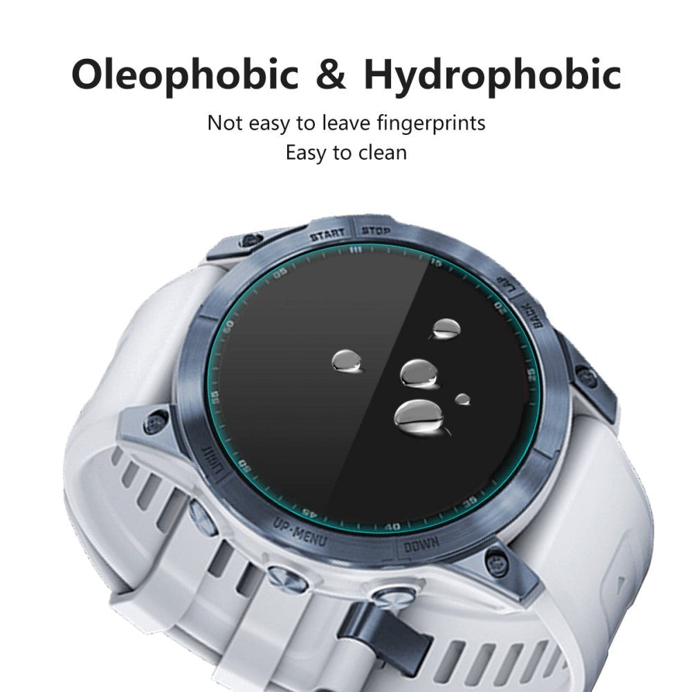 Garmin Fenix ​​​​7 ENKAY Skjermbeskytter i herdet glass - 2 stk. - Gjennomsiktig