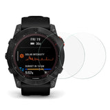 Garmin Fenix ​​​​7X Arc Edge skjermbeskytter - herdet glass - 2 deler - Gjennomsiktig