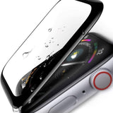 Apple Watch 9/8/7 (41mm) herdet glass - skjermbeskytter - svart