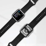 Apple Watch Ultra 1/2 (49 mm) etui av hardplast m. Innebygd skjermbeskytter - Svart / Sølv