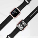 Apple Watch Ultra 1/2 (49mm) Hård Plast Case m. Indbygget Skærmbeskyttelse - Lyserød / Guld