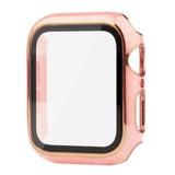 Apple Watch Ultra 1/2 (49mm) Hård Plast Case m. Indbygget Skærmbeskyttelse - Lyserød / Guld