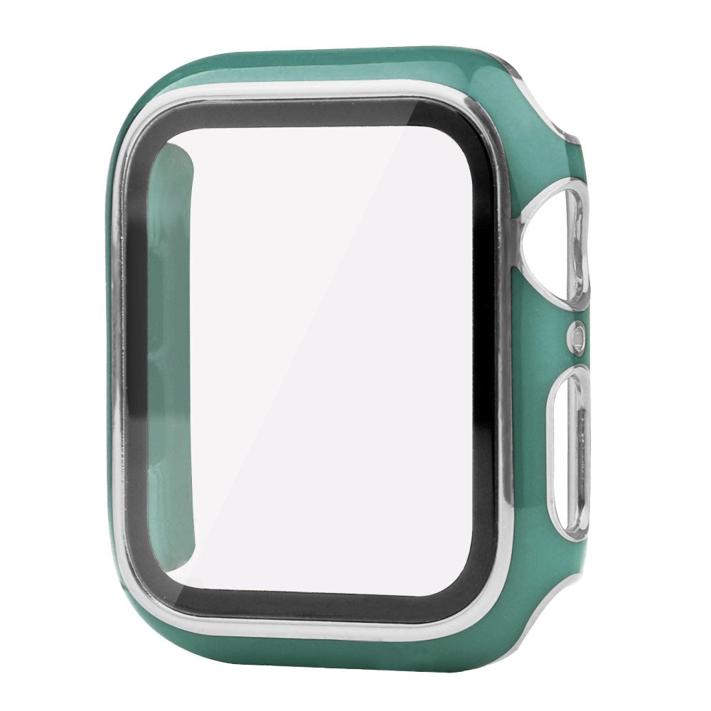 Apple Watch Ultra 1/2 (49 mm) etui av hardplast m. Innebygd skjermbeskytter - Grønn / Sølv