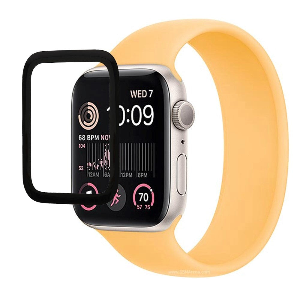 Apple Watch SE/6/5/4 (44mm) PMMA skjermbeskytter - svart kant