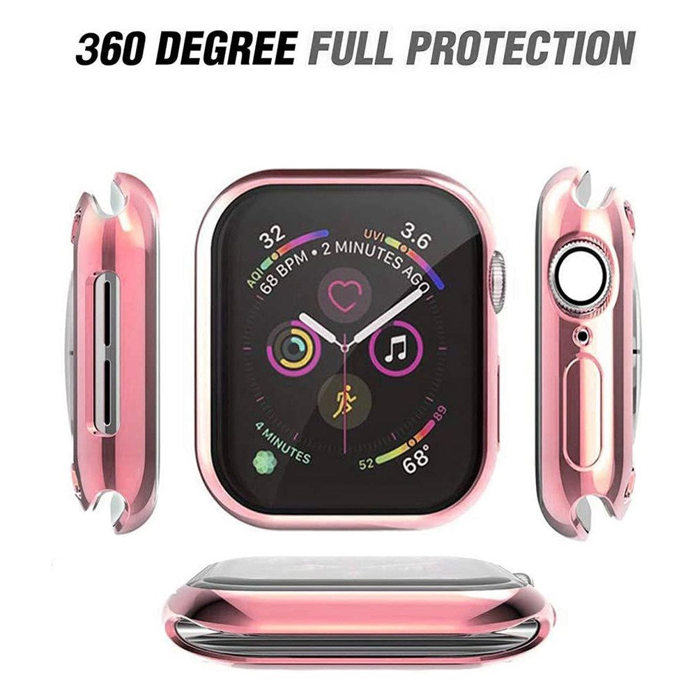 Apple Watch Ultra 3 / 2 / 1 (49mm) Plast Cover m. Skærmbeskyttelse - Lyserød