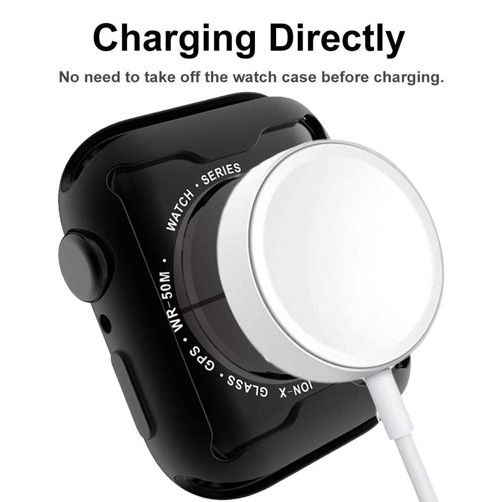 Apple Watch Ultra 3 / 2 / 1 (49mm) Plast Cover m. Skærmbeskyttelse - Rose Gold