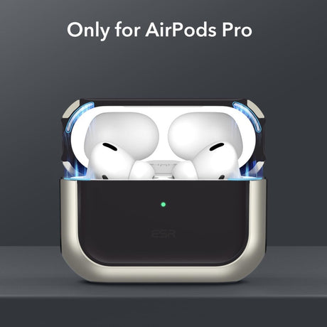 AirPods Pro (1. og 2. gen.) Orbit Hybrid Magnetic Cover - MagSafe-kompatibel - Titanium
