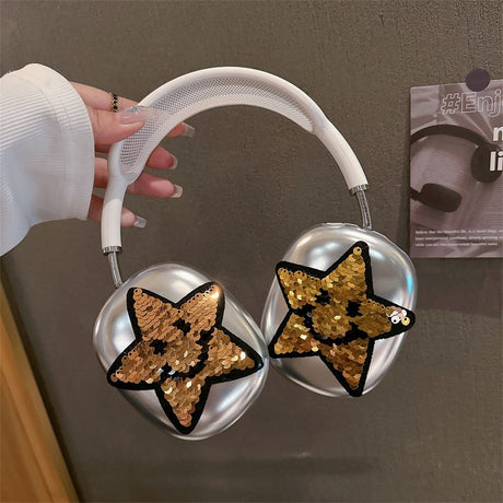 AirPods Max-deksel i plast m. Stjerne - Gull