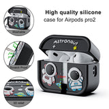 Apple AirPods Pro (2. Gen.) Silikone Cover m. Astronaut - Grå