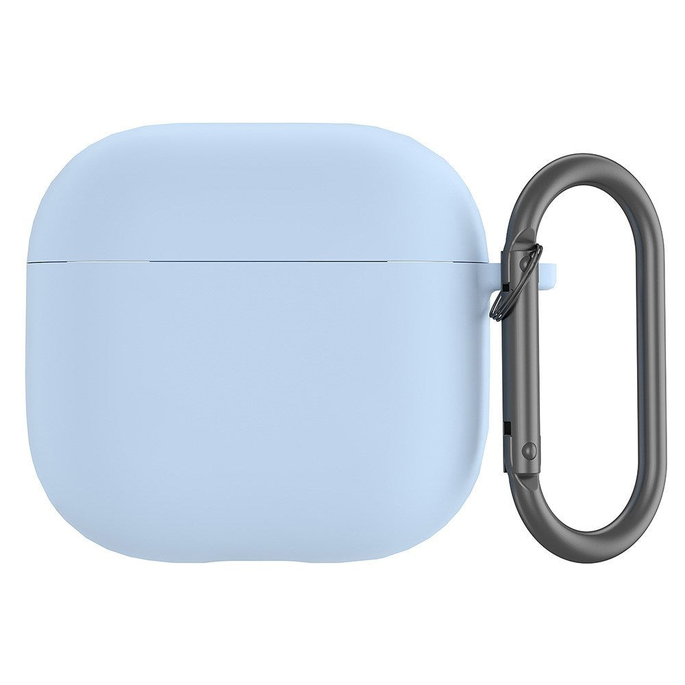 Apple AirPods (4. generasjon) Silikonetui m. Karabinkrok - Lyseblå