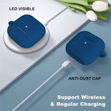 Apple AirPods (4. generasjon) Silikondeksel inkl. Karabinhage - Beige