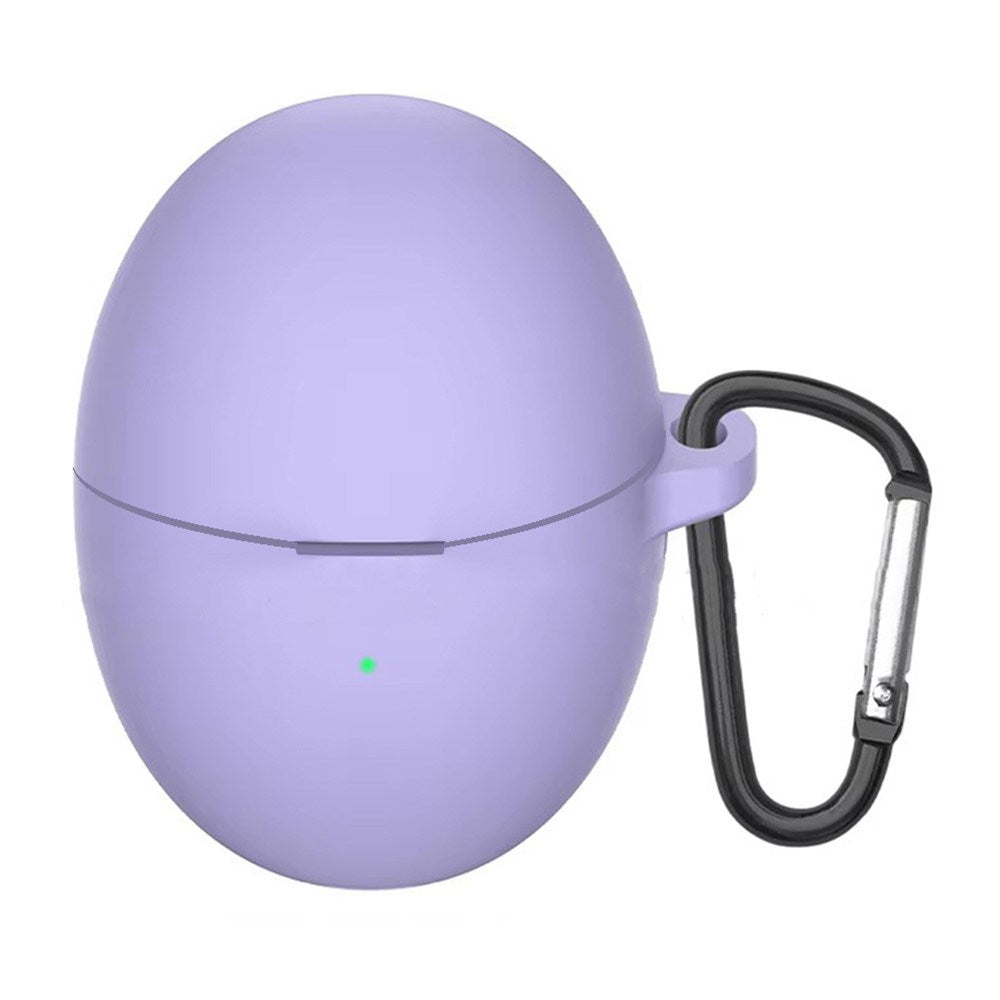 Huawei FreeBuds 6 Silikone Case m. Karabinhage - Lavendel