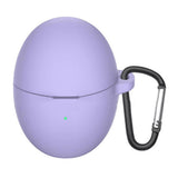 Huawei FreeBuds 6 Silikone Case m. Karabinhage - Lavendel