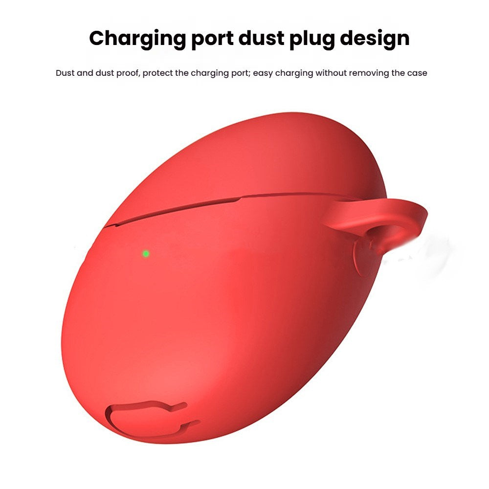 Huawei FreeBuds 6 Silikone Case m. Karabinhage - Lavendel