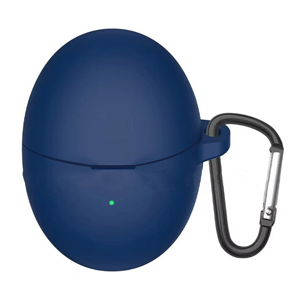 Huawei FreeBuds 6 Silikone Case m. Karabinhage - Mørkeblå