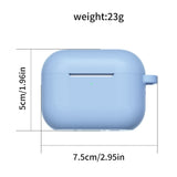 Apple AirPods Pro (3. gen.) Cover m. Karabinhage - Silikone - Hvid