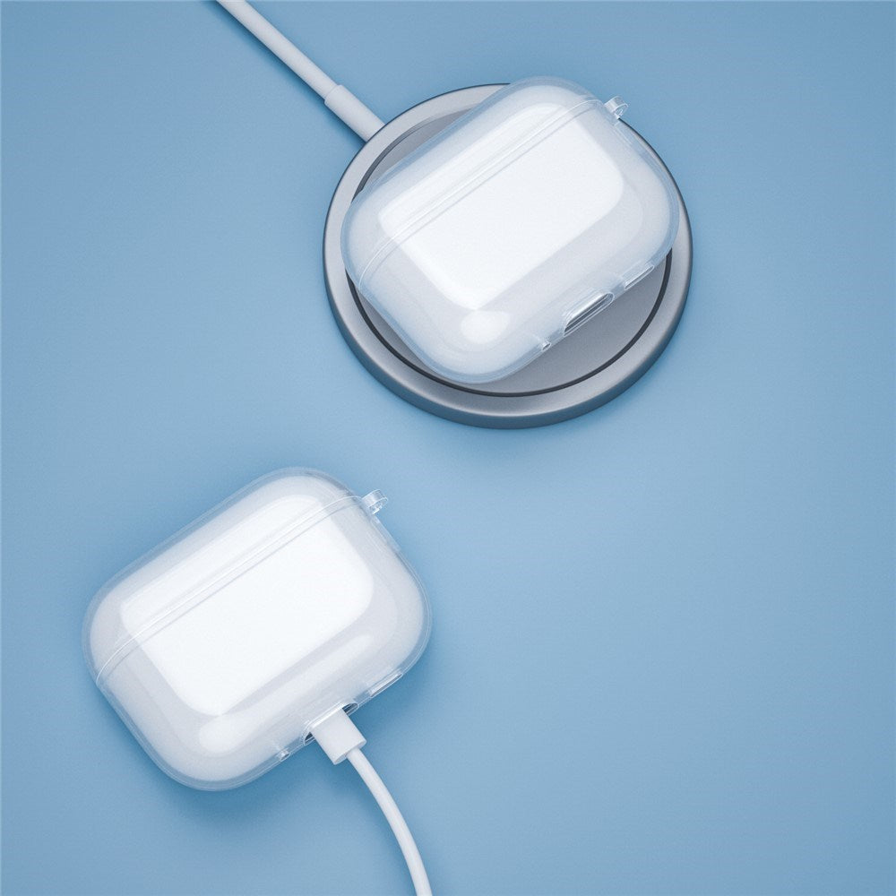 Apple AirPods Pro (3. gen.) Transparent Plast Cover - Gennemsigtig / Blå