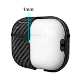 Carbon Plast Cover til Apple AirPods Pro (3. gen.) - Sort
