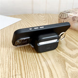 Apple AirPods Pro (3. gen.) Mønstret Plast Cover - Spejl & Ståfunktion - Leopard / Sort