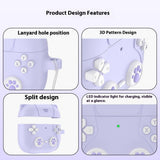 Apple AirPods Pro (3. Gen.) Silikone Katte Cover m. Nøglering - Lyserød