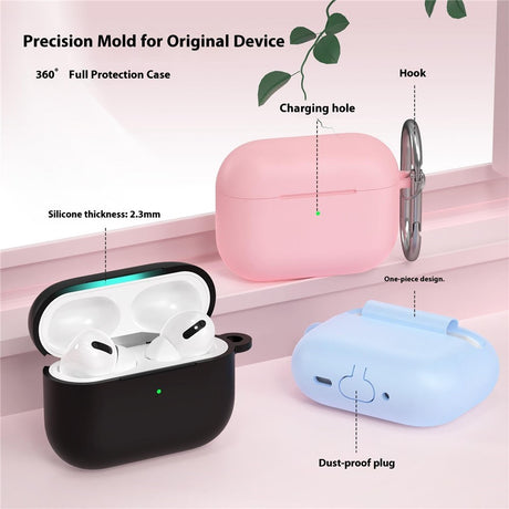 Silikone Cover til Apple AirPods Pro (3. gen.) - Karabinhage - Grøn
