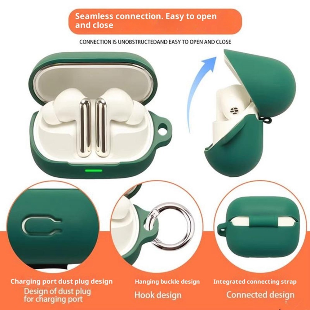Honor Earbuds 4 Silikone Cover - Karabinhage - Hvid