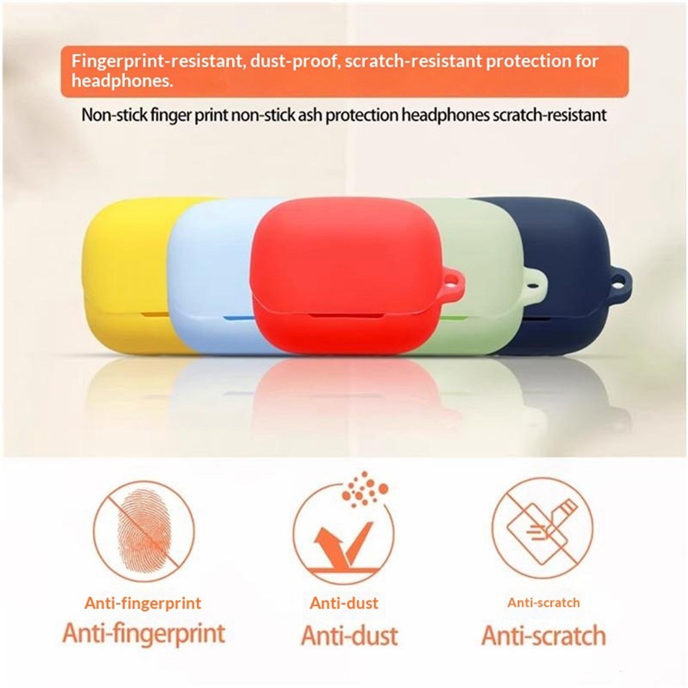Honor Earbuds 4 Silikone Cover - Karabinhage - Sort