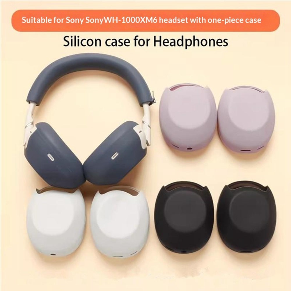Silikone Cover til Sony WH-1000XM6 Headset - Grå