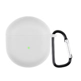 OnePlus Buds silikondeksel med karabinkrok - Hvit