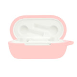 OnePlus Buds Z2 silikondeksel med karabinkrok - Rosa