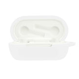 OnePlus Buds Z2 silikondeksel med karabinkrok - Hvit