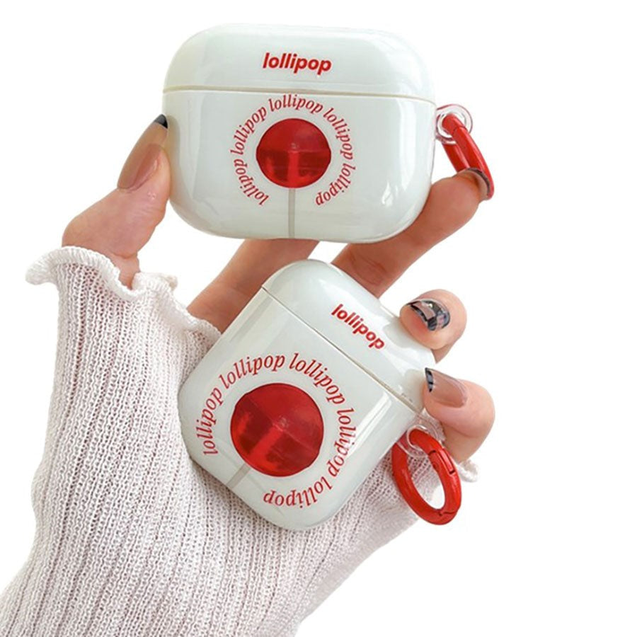 Apple AirPods (3. gen.) Plastdeksel m. Karabinring - "Lollipop"