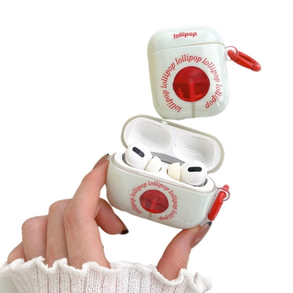 Apple AirPods Pro plastdeksel m. Karabinring - "Lollipop"