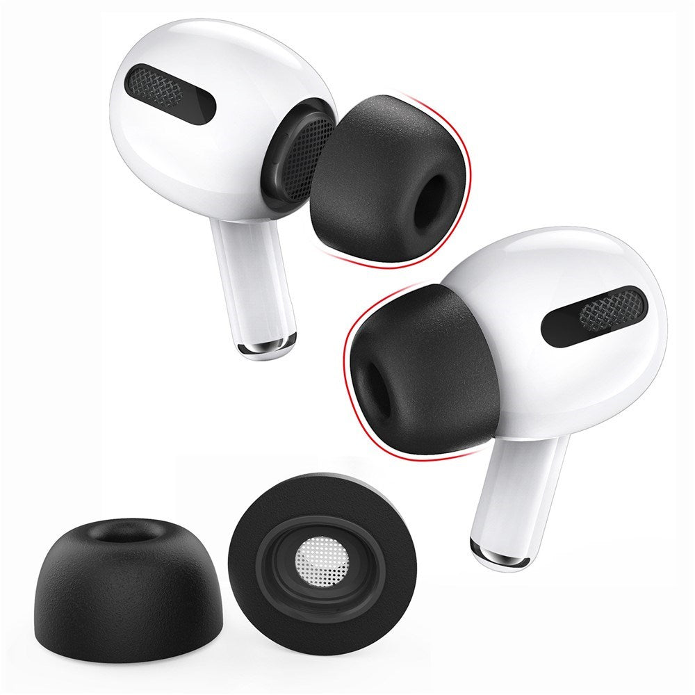 AHASTYLE AirPods Pro (1. & 2. Gen.) WG28 Ørepropper i Memory Foam - Str. S - Sort