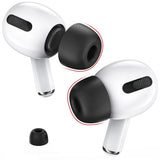 AHASTYLE AirPods Pro (1. & 2. Gen.) WG28 Ørepropper i Memory Foam - Str. S - Sort