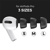 AirPods Pro (1. & 2. Gen.) AHASTYLE Ørepropper i Memory Foam - 3 Par - S / M / L - Sort