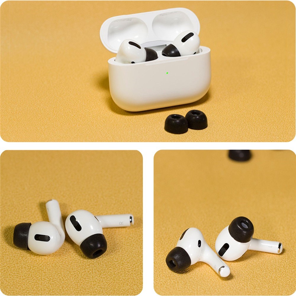 AHASTYLE AirPods Pro (1. & 2. Gen.) WG28 Ørepropper i Memory Foam - Str. L - Sort