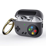 Apple Airpods Pro 2nd Gen (2022) Silikondeksel Spillkonsoll m. Karabinhage - Grå