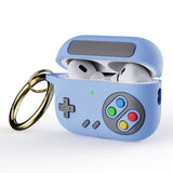 Apple Airpods Pro 2nd Gen (2022) Silikondeksel Spillkonsoll m. Karabinhage - Blå