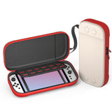 Nintendo Switch 2 - Opbevaringstaske m. Strop - Beige / Rød