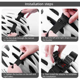 GoPro 4 - 11 Cykelhjelm Strop med holder - Sort