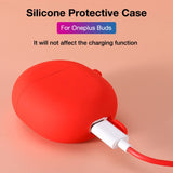 OnePlus Buds Silikonetui med karabinkrok - Grønn