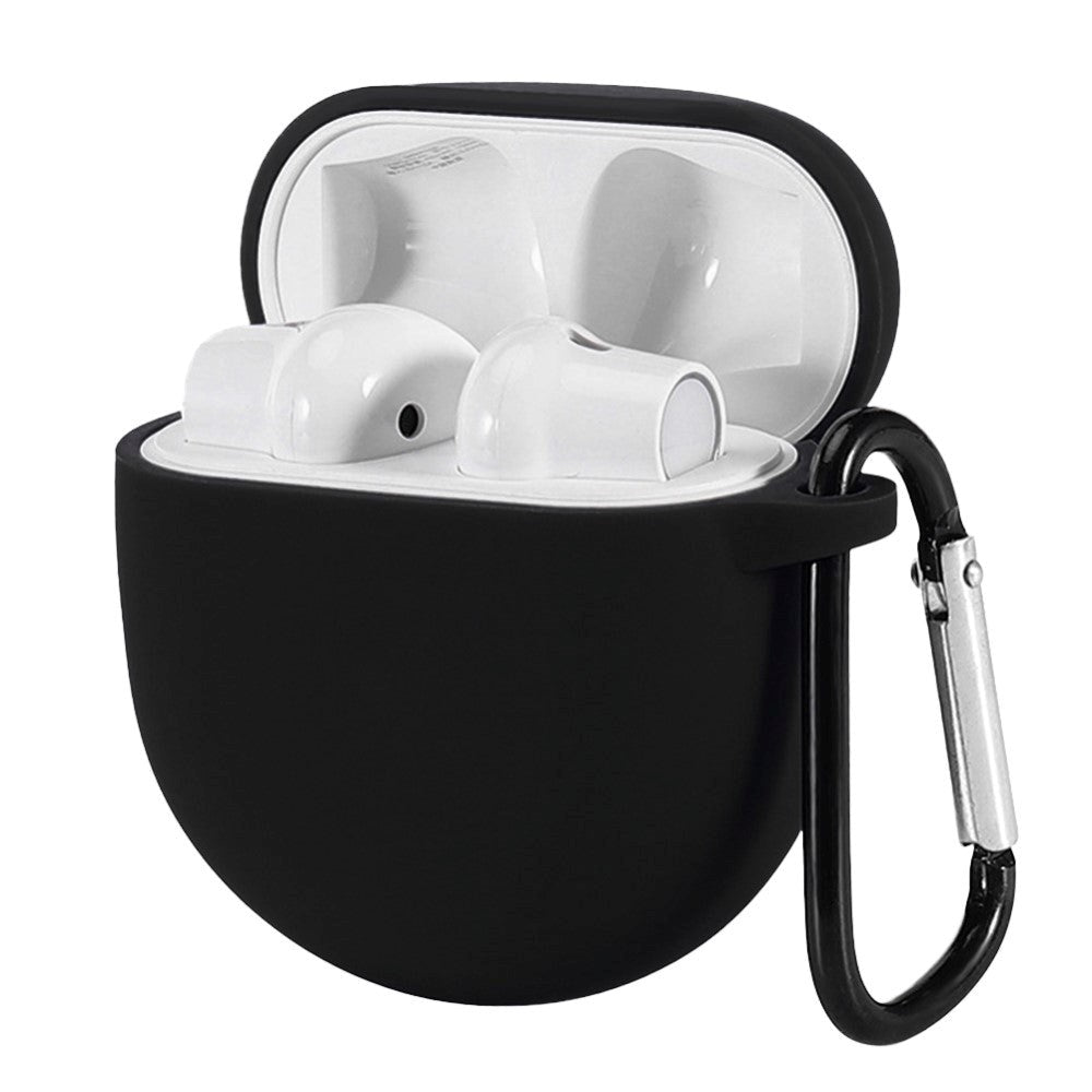 OnePlus Buds Silikonetui med karabinkrok - Svart