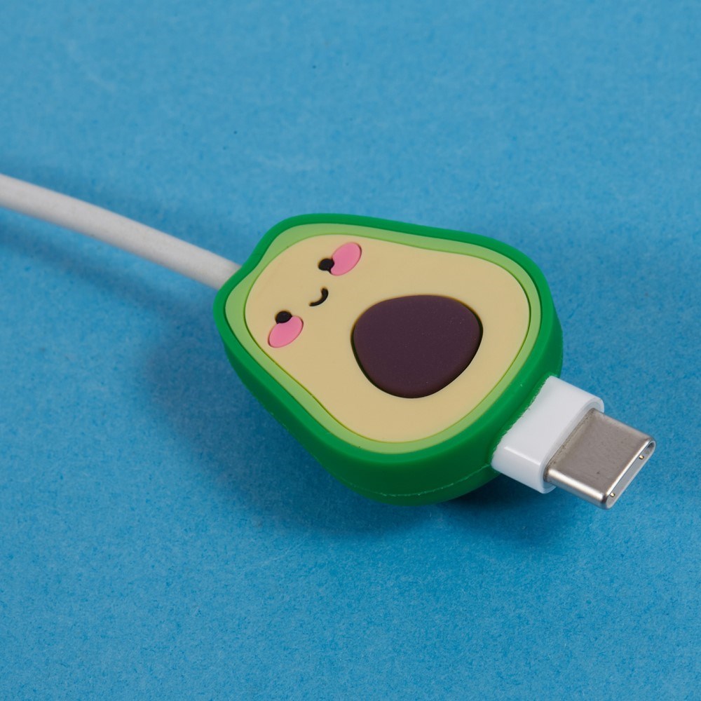 Kabelbeskytter for USB-C-kabel - Søt avokado