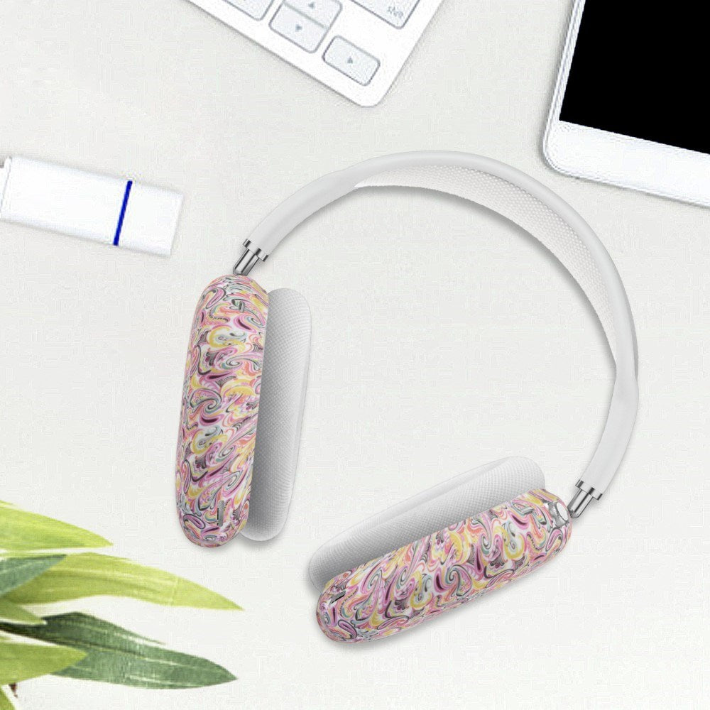 AirPods Max-deksel i silikon m. Motiv - Flerfarget