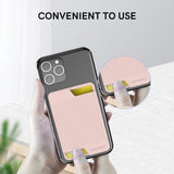 Silikon ryggkortholder Stick-on - Svart