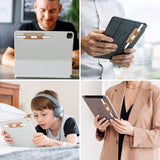 Apple blyantholder for nettbrett i kunstskinn selvklebende - svart