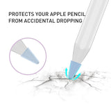 Apple Pencil 1 &amp; 2nd Gen Pen Tip Cover 8 stk. Blå / Svart / Grå / Hvit